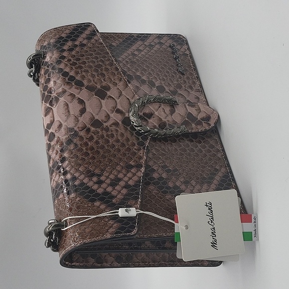 332- Marina Galanti Crossbody Bag Genuine Italian Leather NWT